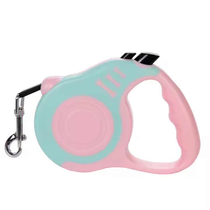 De Tracción Para Mascotas Automático Device With Cuerda De Nylon Estampada Como Hués Para Caminar With Perros Type De Collarín Para Perros - 1