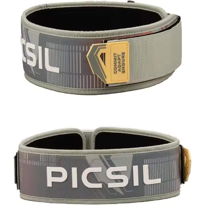 PICSIL Cinturón Lumbar Recto Lockpro Para Levantamiento de Pesas, Ideal para Powerlifting, Sentadillas, Halterofilia, Diseñado Para Todo Tipo de Atletas - 1