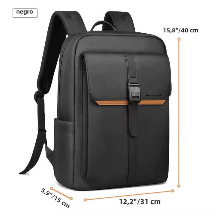 Mochila HcanKcan Para Hombre Negocios 15.6” Impermeable Casual Exterior Múltiples Bolsillos Trabajo Oficina Escuela - 1