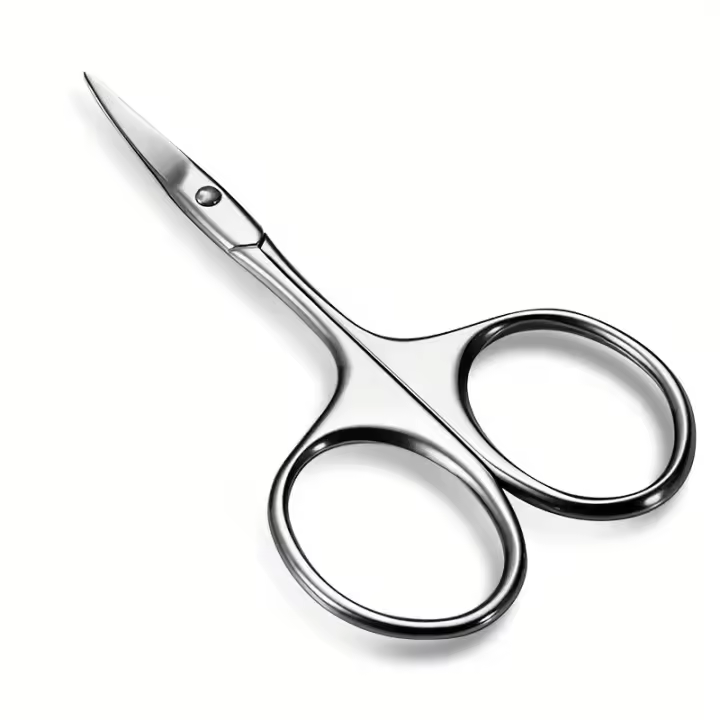 Tijeras Profesionales De Acero Inoxidable Para Cejas Y Cutículas Uso En Manicura Peluquería Y Afeitar Vello Facial - 1