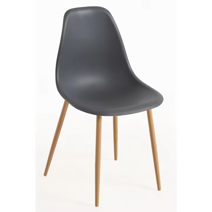 Pack 4 Sillas Mykle - Gris oscuro - 1