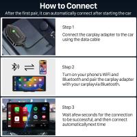Magic Link CarPlay Pro, miniadaptador inalámbrico CarPlay 2 en 1 y adaptador inalámbrico Android Auto para automóviles con CarPlay cableado de fábrica a partir de 2016 - details 5