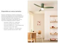CREATE - Ventilador de Techo 40W Silencioso Ø112cm o Ø152cm) - 6 velocidades, Función verano/invierno,  Motor color Blanco, Con Luz- WIND CALM - details 1