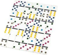 Euroxanty Dominó de 28 Piezas con Caja Metalica, Juego de Dominó, Dominó Portátil de 28 Piezas, Regalo, Ideal Viajes, Ideal Camping y Picnic, Juego en Familia, Dominó Niños y Adultos, Dominó, Dominoes, Dominó Juego, Juego de Dominó, Fichas de Colores - details 3