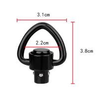 Montura De Cierre Rápido QD 1.25” Para Correa De Dos Puntos 360° Rotatable Botón De Presión Fácil De Montar Accesorio De Montura De Scope - details 2