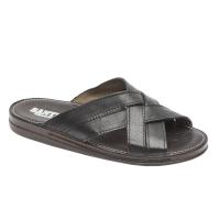 Sandalia Clasica Hombre Confort Piel Negro y Miel Marca:Perversa Referencia: 120 Negro MOYA  -Sandalia hombre muy confortable en piel negro y miel, con forro y planta de piel acolchada. Modelo Clasico con tiras cruzadas en la pala.  * Suela ligera . - details 0