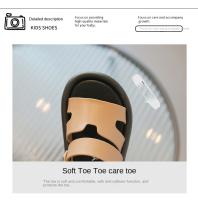 Sandalias De Verano Para Niños Y Niñas Con Suela Antideslizante Y Plantilla Suave Zapatillas De Playa Con Velcro Para Bebés - details 9