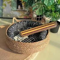 (38cm*13cm) Nido de paja para gatos al por mayor para todas las estaciones, nido de gato cálido extraíble y lavable de ratán, nido de gato de ratán para gatos domésticos - details 0