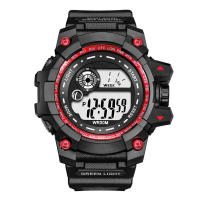 Reloj Digital LED Para Hombre YIKAZE Deportivo Impermeable Con Luminosidad Y Fecha Reloj Militar De Silicona Resistente Al Choque - details 0