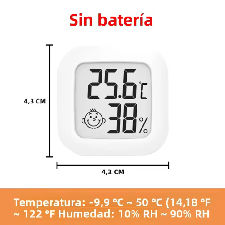 Mini Termómetro Y Higrómetro Digital LCD Para Interior Sensor De Temperatura Y Humedad Estación Meteorológica Para El Hogar Medidor De Clima - 1