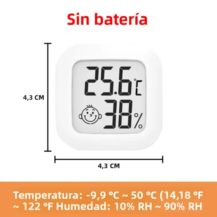 Mini Termómetro Y Higrómetro Digital LCD Para Interior Sensor De Temperatura Y Humedad Estación Meteorológica Para El Hogar Medidor De Clima - 1