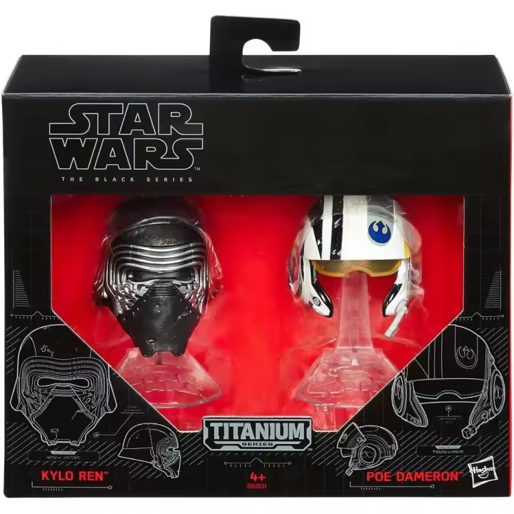 Star Wars - Cascos The Black Series, Titanium Series,  01 Kylo Ren, Poe Dameron (Hasbro) - 1
