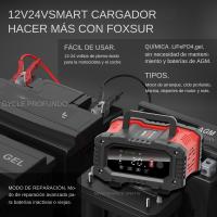 Cargador Inteligente De Batería Para Coche Y Motocicleta 20A/10A 12V/24V Compatible Con Lithium AGM GEL Lead-Acid LiFePO4 - details 26