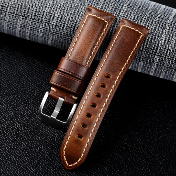 Correa De Reloj De Cuero Genuino De Alta Calidad Para Hombres Y Mujeres Compatible Con Huawei Watch GT 4 46mm Tamaño 20mm 22mm 24mm Desmontaje Rápido - 1