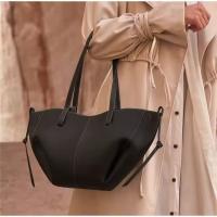Bolso de mano de cuero vegano de gran capacidad con asa superior para mujer, bolso de hombro de moda con asa superior、Bolso de mano de color sólido para mujeres, material de cuero de vaca, bolso de axila, moda SO - details 2