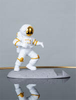 Soporte De Teléfono Móvil En Forma De Astronauta Figura De Escultura Para Decoración De Escritorio Adorno Espacial Para Enthusiasts - details 14
