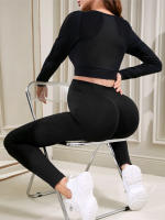Leggings De Alta Cintura Para Embarazadas Con Soporte Para El Vientre Y Modelador De Piernas Material Suave Y Transpirable Para Todas Las Estaciones - details 4