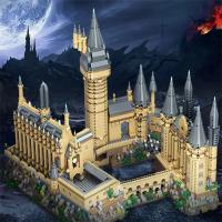 Bloques De Construcción MOC Castillo De Magia Escuela De Brujería Torre Del Reloj Escenario Educativo Para Niños Juguete De Montaje De Bloques Micro Modelo Regalo - details 2