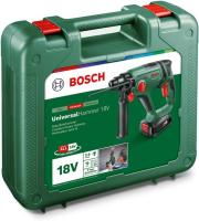 Bosch Home and Garden 06039D6002 Taladro Percutor Batería Universalhammer 18V (1 De 2,5 Ah, Sistema 18V; Taladrado/Taladrado Percutor/Cincelado; Energía Impacto 2 J, Sds Plus, Maletín Transporte) - details 4