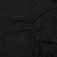 Vestido A-Line IAMSURE Casual Basic Solid V-Neck Manga Corta Mini Vestido Estilo Coreano Para Mujer Verano Moda 2023 - details 7