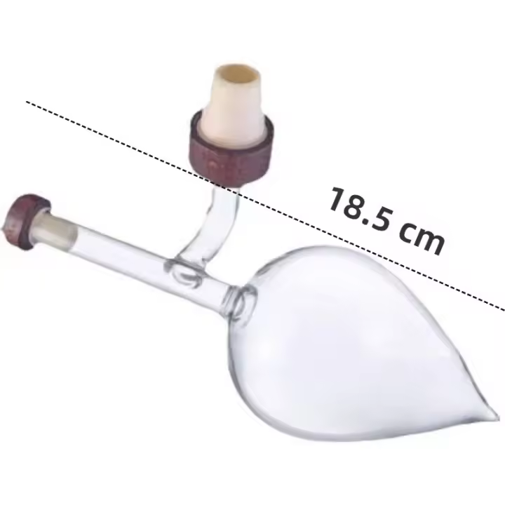 Aerador De Vino Rojo Transparente Portátil Forma Redonda/Pera Con Tapa Para Botella De Vino Eco-amigable Dispositivo Desensibilizante De Vidrio - 1