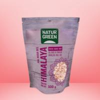 Sal Rosa del Himalaya Gruesa  Pack de 4x  500g  Sin refinar  Rica en minerales naturales  Uso culinario o en molinillo  NATURGREEN - details 1