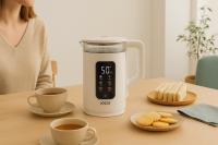 Jocca Hervidor Eléctrico 1.5L Easy Touch con Pantalla Táctil, Luz LED RGB y Apagado Automático en Colores Blanco y Negro - details 1