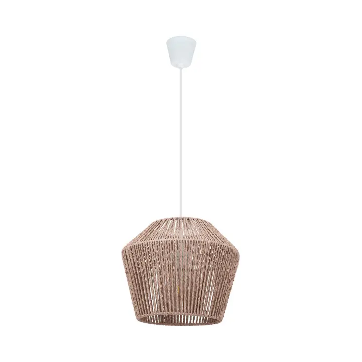 Ledkia Lámpara Colgante Papel Trenzado Trenza Sauki Negro - 1