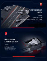 M38-B1210 Modelo Militar Moderno De Avión De Combate Shandong Barco Portaaviones Chino Juguete Creativo De Bloques Para Niños - details 9