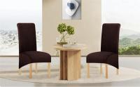 Cubierta De Silla De Comedor Simple Y Antigolpes En Color Sólido Funda De Asiento Elástica Y Gruesa Para Hotel Banquete Y Hogar Lavable - details 18