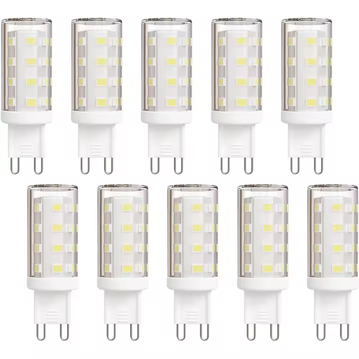 Bombilla G9 LED 3W Blanco Neutro 4000K, Bombilla LED G9 Ángulo Haz de 360º Sin Rincones Oscuros, Sin Estroboscópico, No Regulable(10 Unidad) - 1