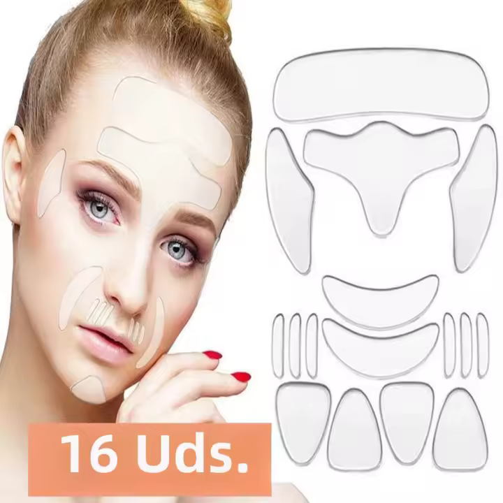 Silicona reutilizable para levantar la piel eliminando arrugas en el cuello, parche antienvejecimiento para la frente y el cuello - 1