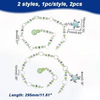 Contador De Filas De Tortuga Para Tejer Y Crochet Con Marcadores De Costura De Vidrio Verde Claro 2 Piezas Accesorios De Conteo De Filas Para Tejer - details 1