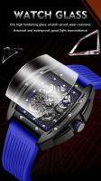 Reloj Mécanico LIGE Para Hombre Reloj De Pulsera De Lujo Negocios Cuadrado Correa De Silicona Resistente Al Agua 50M Moda Reloj Masculino Automático - details 1