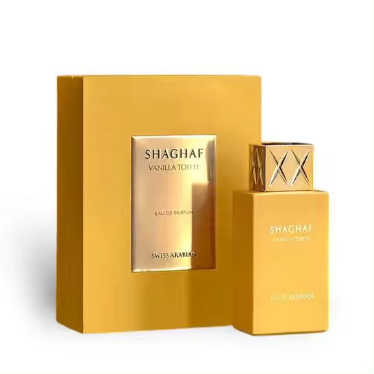 Perfume de Lujo Swiss Arabian Shaghaf Vanilla Toffee 100ml Unisex  Fragancia Dulce, Oriental y Gourmand  100% Original, Larga Duración, Perfume Árabe Ideal para Regalo  Mejor Perfume para Uso Diario o Noche - 1