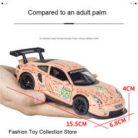 Modelo De Coche De Aleación Porscha RSR 1:32 Con Sonido Y Luz Vehículo De Retroceso Juguete De Decoración Para Niños Simulación Alta - details 8
