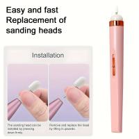 Máquina De Uñas Eléctrica Con 15 En 1 Y Luz Mini Herramientas De Manicura Eléctricas Para Eliminación De Gel Portátil Y Artísticas - details 7