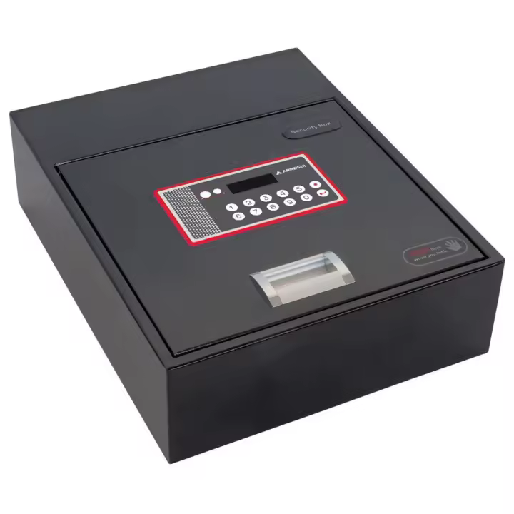 ARREGUI Basa 20000-S7 Caja fuerte camuflada para instalación oculta en zócalo de armario o suelo | Caja de seguridad con apertura electrónica motorizada | 11x31x38 cm | 11 L - 1