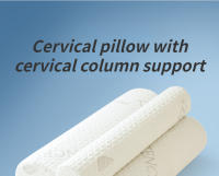 Almohada De Memoria Para El Cuello Bolster De Poliuracano Soporte Para Cama Piernas Espalda Y Yoga Redonda De Poliéster/Celulosa 300TC - details 1