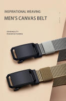 Cinturón DINISITON Para Hombres Nylon Transpirable Cinturón De Tela Para Exterior Cinturón De Cuero Ganchillo Estilo Cowboy Diseñador - details 0