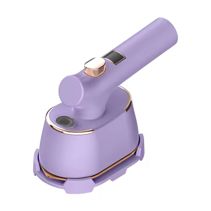 Plancha Ropa,Plancha de Vapor Ropa Plegable y Portátil,Mini Plancha de Viaje Uso Húmedo y Seco,Calentamiento Rápido de 15s,Vaporizador de mano,Ideal para Viajes,Hogar y Oficina(Morado) - 1
