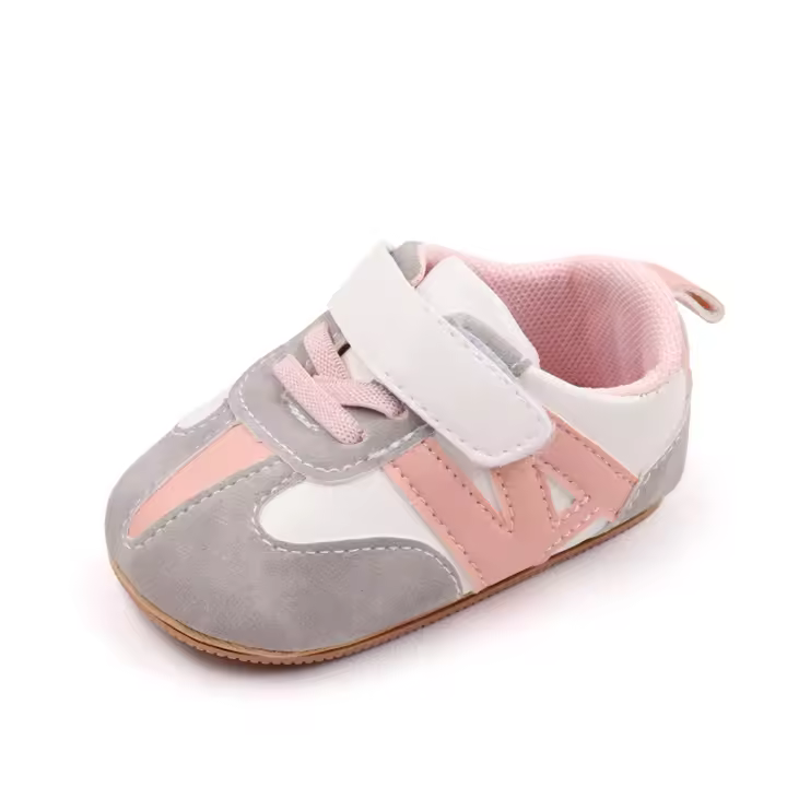 Zapatos Para Bebé Primavera Otoño Estilo Deportivo Antideslizante Suela De PU Y TPR Calzado Para Prewalking Niños Y Niñas - 1