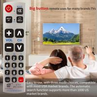 A-TV2 Control Remoto Universal Con Botones Grandes Reemplazo Para L&G Sam*sung So*ny Y Más Marcas De TV Mejorado Para Mayores - details 0