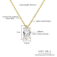 Collar Korean Minimalista Para Mujer En Color Oro Con Colgante De Corazón Y Lluvia De Cristal Joyería De Boda Regalo N481 - details 5
