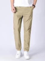 Pantalones De Verano Para Hombres Deportivos 2023 Ice Thin Straight Tube Secado Rápido Casual 9 Puntos Trousers Estudiantes Jóvenes - details 6