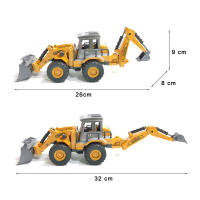 Juguetes De Maquinaria De Construcción Para Niños Camión Grúa Excavadora Pala Elevadora En Miniatura Escala 1:55 Metal Y Plástico - details 3