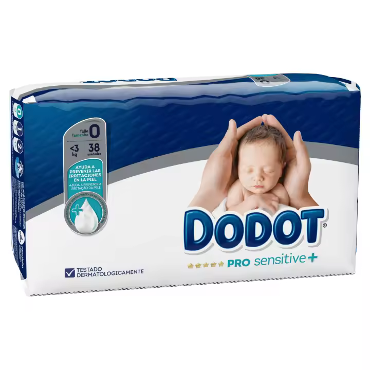 Pañales DODOT Pro Sensitive+ T0 3KG 38 uds - 1
