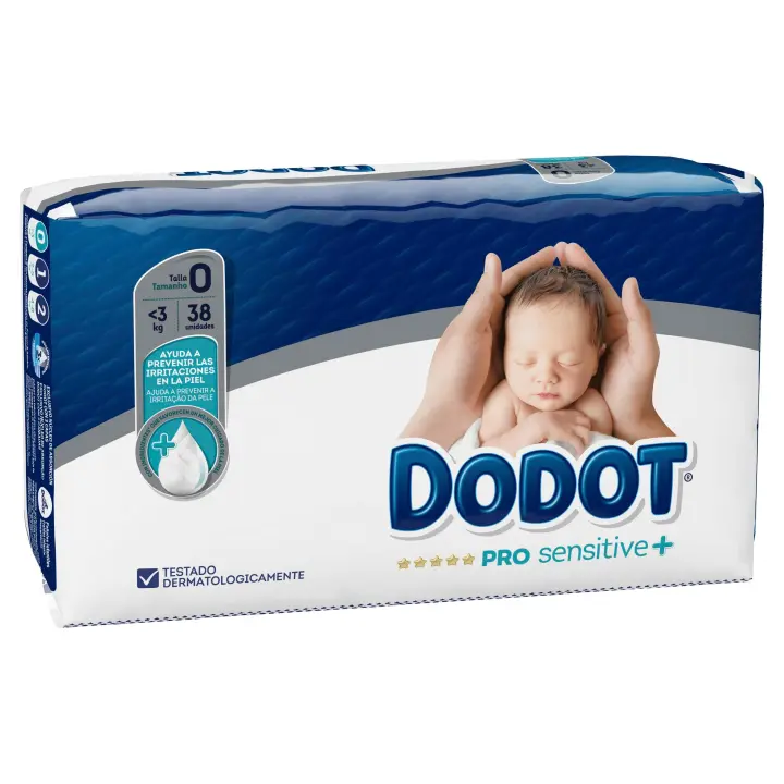 Pañales DODOT Pro Sensitive+ T0 3KG 38 uds - 1