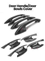 Cubiertas De Bowls De Puerta Exterior Para Kia Sportage NQ5 5 2022-2024 Protector De Fibra De Carbono Accesorios De Estilo Cromado ABS Negro - details 1
