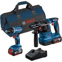 Bosch Professional set de GSR 18V-45 + GBH 18V-22 (incl. 2 baterías de 4,0 Ah, cargador GAL 18V-40, en bolsa de herramientas) - details 0
